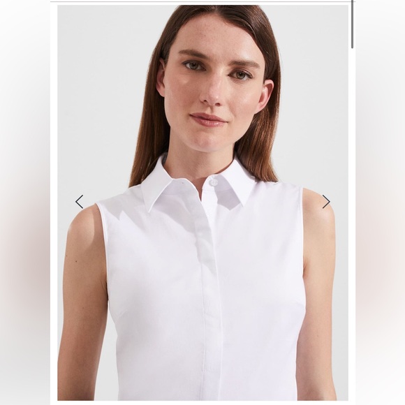 Vic Sleeveless button down shirt from Hobbs of London - Picture 4 of 10